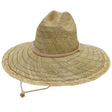 Load image into Gallery viewer, Wide Dome Brim Rush Straw Woven Hat
