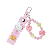 Load image into Gallery viewer, Hello Kitty Smile Beaded and PVC Keyring
