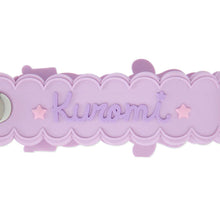 Load image into Gallery viewer, Kuromi Smile Beaded and PVC Keyring
