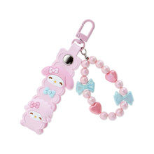 Load image into Gallery viewer, My Melody Smile Beaded and PVC Keyring
