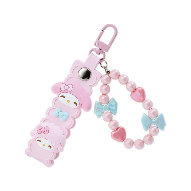 My Melody Smile Beaded and PVC Keyring