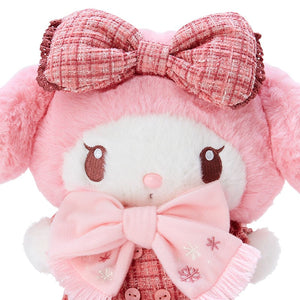 My Melody Winter Tweed Outfit Plush