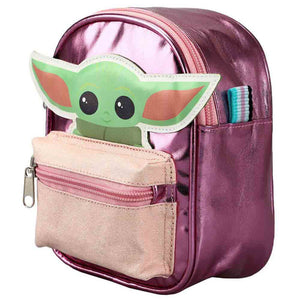 The Child Pink Metallic Micro Convertible Backpack Purse