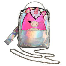 Load image into Gallery viewer, Lola the Unicorn Squishmallow Mini Convertible Wristlet Bag
