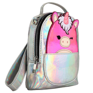 Lola the Unicorn Squishmallow Mini Convertible Wristlet Bag