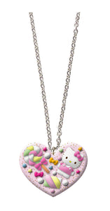 Hello kitty candy heart necklace 01349