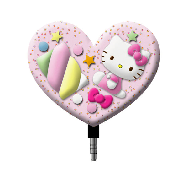 hello kitty candy heart phone jack plug