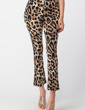 Load image into Gallery viewer, Highwater Flared Leopard Print Bell Bottom Leggings
