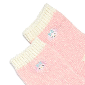 My Melody Embroidered Chenille Super Soft Socks