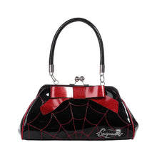 Load image into Gallery viewer, Floozy Red and Black Web Purse
