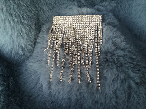 Cascade rhinestone hair clip 