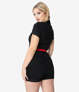Black Patsy Romper