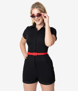 Black Patsy Romper