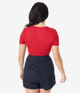 Red Sweetheart Ruthie Top