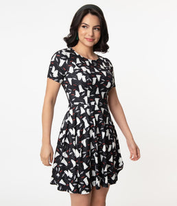 Ghosts and Bats Margot Fit and Flare Dress