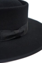 Load image into Gallery viewer, Vida Wide Brim Hat- Black Wool
