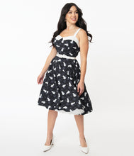 Load image into Gallery viewer, Casper Spiderwebs and Ghosts Rachel Swing Dress
