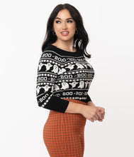 Load image into Gallery viewer, Haunted Ghosts Fair Isle Annaleigh Sweater
