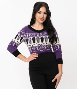 Coffins and Cats Fair Isle Marnie Sweater