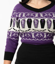Load image into Gallery viewer, Coffins and Cats Fair Isle Marnie Sweater

