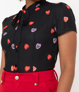 Spooky Conversation Hearts Elsie Blouse