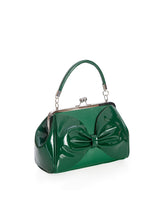 Load image into Gallery viewer, Emerald Bow Hollywood Glam Kisslock Purse
