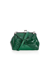Load image into Gallery viewer, Emerald Bow Hollywood Glam Kisslock Purse
