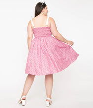 Load image into Gallery viewer, Pink Bandana Rockie Swing Dress
