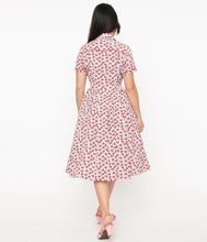 Load image into Gallery viewer, Lavender and Cherry Print Springfield Swing Dress

