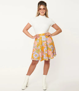 70’s Retro Daisy Sweet Talk Skirt