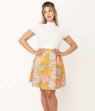 Load image into Gallery viewer, 70’s Retro Daisy Sweet Talk Skirt
