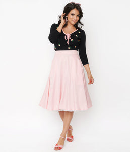 Baby Pink Vivien Swing Skirt