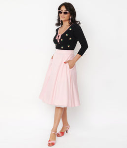 Baby Pink Vivien Swing Skirt