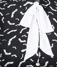 Load image into Gallery viewer, Black and White Contrast Bats Power Play Blouse
