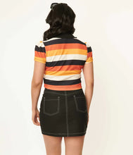 Load image into Gallery viewer, Candy Corn Stripes Crop Top
