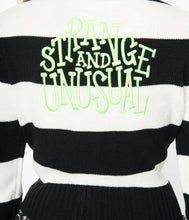 Load image into Gallery viewer, &quot;Strange &amp; Unusual&quot; Beetlejuice Cardigan
