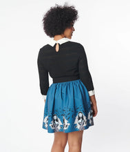 Load image into Gallery viewer, Corpse Bride Emily Border Flare Skirt
