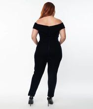 Load image into Gallery viewer, Navy Velvet Gillian Jumpsuit
