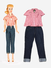 Load image into Gallery viewer, Unique Vintage Barbie Gingham Blouse Top
