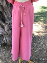 Load image into Gallery viewer, Pink Off Shoulder Top and Pants Set
