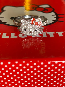 Hello Kitty Sterling Silver Outline Ring
