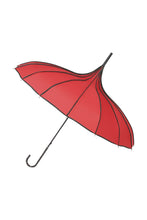 Load image into Gallery viewer, Everly Red and Black Pagoda Umbrella
