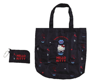 Hello Kitty Reusable Shopping Tote with Pouch- Japan Exclusive