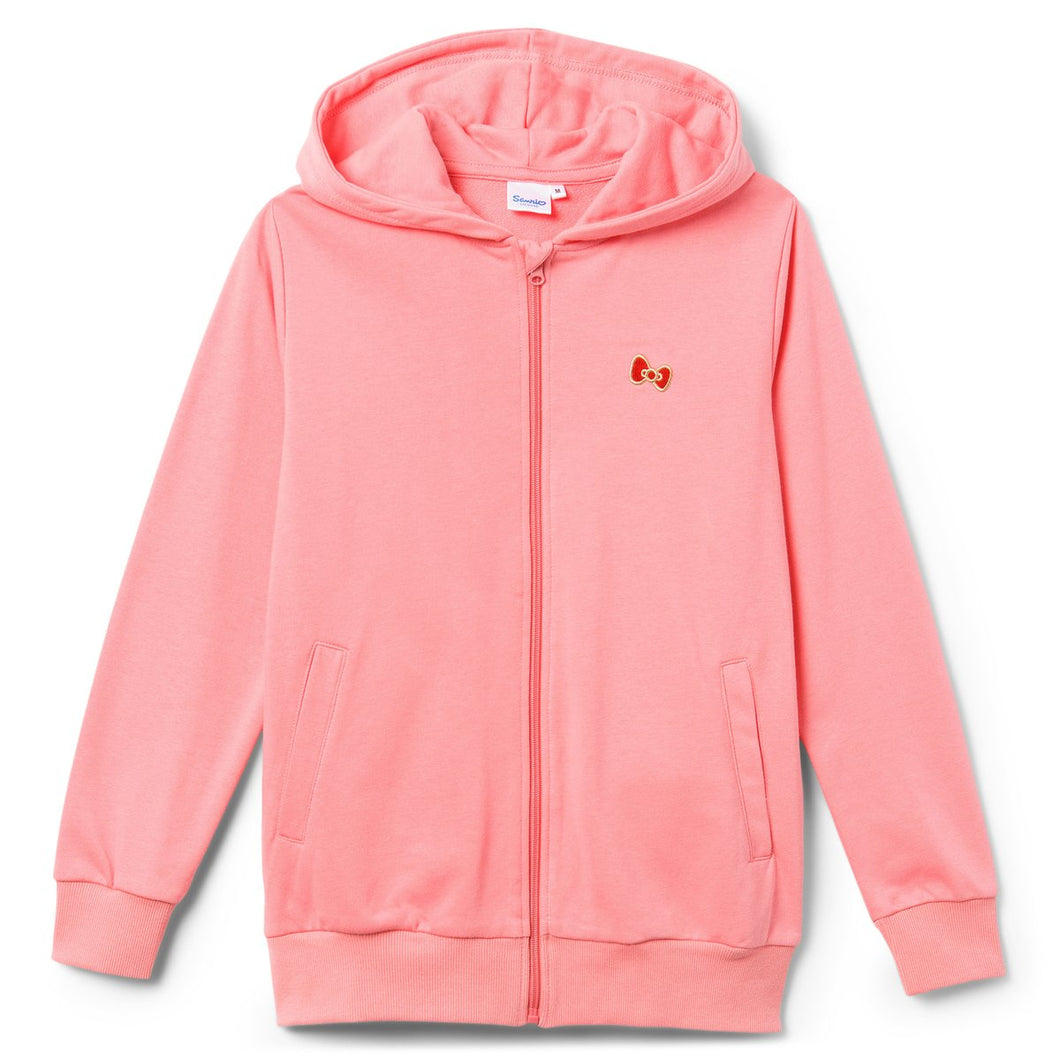 Hello Kitty Pink French Terry Track Hoodie- Size Medium