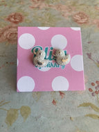 Glittery Duckie Stud Earrings