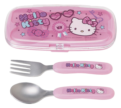 hello kitty travel cuttlery set