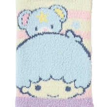 Load image into Gallery viewer, Little Twin Stars Cream and Pink Striped Socks
