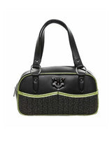 Load image into Gallery viewer, Tessa Jinx Black and Green Purse- Last One!
