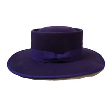 Load image into Gallery viewer, Vida Wide Brim Hat- Purple Wool
