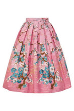 Load image into Gallery viewer, Jenna Cherry Blossom Pleated Skirt
